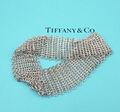 Tiffany & Co Elsa Peretti Netzarmband 7,5" Sterlingsilber BS2891