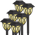 für Außen LED Licht Solar Wegeleuchte Solarleuchten Garten, 6x Set Solarlampen