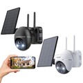 ieGeek 2K 3MP Überwachungskamera WLAN Solar Akku Außen 360° PTZ Funk CCTV Kamera