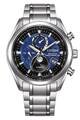 CITIZEN Eco-Drive Herrenarmbanduhr Funk-Solar Titan/Blau BY1010-81L