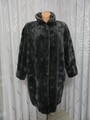 Damen echt geschorener Pelz beidseitiger Mantel, Gr. L/ XL.