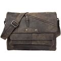 Greenburry Vintage Revival Vol.2 Leder Messenger A4 Umhängetasche Schultertasche