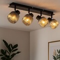 Deckenlampe Spotleuchte Spotleiste Rauchglas Strahler verstellbar LED dimmbar