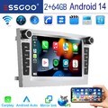 7" Für Opel Corsa C/D Zafira B Astra G H 2+64G Autoradio Android 14 Carplay GPS