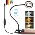 Leselampe LED Klemmleuchte USB Dimmbar Bettlampe Schreibtischleuchte Flexibel
