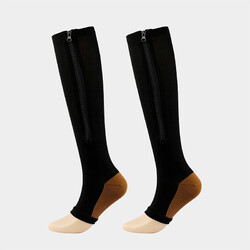 Kompressionsstrümpfe Kniesocken Stützstrümpfe Mit Reißverschluss Thrombose Soc ↕