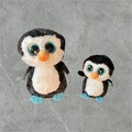 Zwei Pinguin Glubschis- unbenutzte Kuscheltiere in Top-Zustand