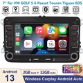 Android13 Carplay Autoradio GPS Für VW Golf 5 6 Passat Touran Polo Tiguan 2+32GB