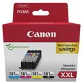 Canon CLI-581XXL BK/C/M/Y Multipack originale Druckerpatronen Schwarz, Cyan,