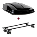 Dachbox LEVUP Space 530 Duo + Dachträger Menabo für Skoda Rapid Fl. Typ NH3 neu