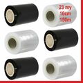10cm Mini Stretchfolie Verpackungsfolie Wickelfolie 100mm 150m 23my transparent