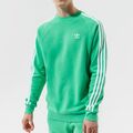 adidas Originals Essential 3 Stripes Crew Sweatshirt Sweater Screaming Green