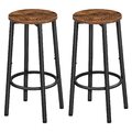 Barhocker 2er-Set Barstuhl für die Küche mit Fußstütze，Industrieller Barstuhl...