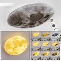 Mondeffekt Decken Lampe LED dimmbar Wohn Schlaf Zimmer Beleuchtung Fernbedienung