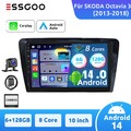 10" 8-Kern Android 14 Autoradio Nav Carpaly +KAM für SKODA Octavia III 2014-2018