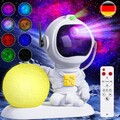 LED Sternenhimmel Lampe Projektor Astronaut Galaxy 360°Kinder LED Nachtlicht USB