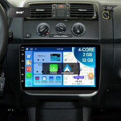 Für Skoda Fabia II 2008-2013 DAB+ Carplay Android 13 Autoradio BT GPS 2+32GB KAM