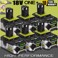6X 5,0Ah Original Akku für RYOBI 18V One Plus Lithium RB18L50 P108 P109 Batterie