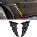Mattschwarzes Kotflügel Kiemen/Gitter LOGO passend für BMW X4 G02 2018-2022