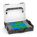 Bosch Sortimo L BOXX 102 schwarz transparent + Einlage CD Schraubenkoffer L-BOXX