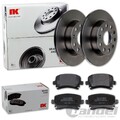 NK BREMSSCHEIBEN 256mm + BELÄGE HINTEN passend für AUDI A3 OCTAVIA SUPERB ALTEA