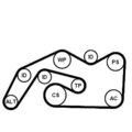 KEILRIPPENRIEMENSATZ CONTINENTAL CTAM 6PK2490K1 FÜR AUDI A6 4F