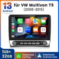 Für VW T5 Multivan 2008-2015 DAB+10.1'' Carplay Android 14.0 Autoradio GPS NAVI
