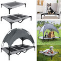 Hundebett mit Baldachin Hundeliege Haustier Liegeplatz Hundesofa Garten Outdoor