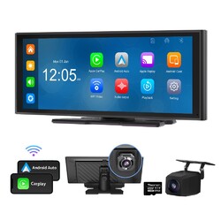 Kamera+P4 CarPlay Android Auto 10,2" IPS Touchscreen Autoradio Bluetooth AUX DVR