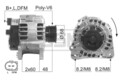ERA 210605A Generator, Lichtmaschine für VW TRANSPORTER T4 Bus (70B, 70C, 7DB, 7