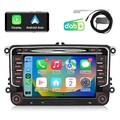 DAB+ CarPlay LINUX Autoradio DVD GPS für VW Touran Tiguan Golf 5 6 Passat SWC BT