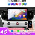 8+128GB Autoradio für Fiat 500 2016-2019 Android 13 Carplay GPS Navigation BT5.0