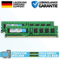 16GB DDR3 RAM DIMM UDIMM PC3-12800U 2Rx8 1600 MHz 1.5V Arbeitsspeicher (2x 8GB)