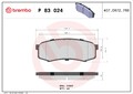 Bremsbelagsatz Scheibenbremse PRIME BREMBO P 83 024 für MITSUBISHI TOYOTA PAJERO