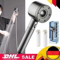 Duschkopf mit Filter Duschbrause Handbrause Hochdruck Wassersparend Regendusche