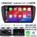 Autoradio Carplay Android 14 Für Seat Ibiza 2009-2013 32G GPS WIFI FM RDS SWC BT