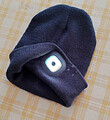 Wintermütze warme Strickmütze mit LED Licht aufladbar USB