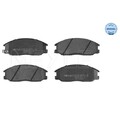 1x Bremsbelagsatz, Scheibenbremse MEYLE 025 235 6916/W passend für SSANGYONG