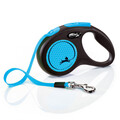Nobby Flexi Hundeleine New Neon S neon-blau 5 m  Hundeleine