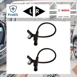 2x ORIGINAL® Bosch 0 986 594 644 Sensor, Raddrehzahl