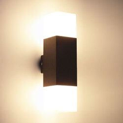 Außenwandleuchte Lampe Wandlampe up&down Wandleuchte Terrasse E27 IP44 Bato.B