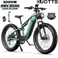 2025 NEU 1000W Elektrofahrrad 48V 20AH Mountain Ebike 26"*4 Fat Tire DUOTTS E26