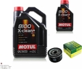 MOTUL 6 L 5W-30 MOTOR-ÖL+MANN-FILTER für Nissan Tiida Schrägheck C11 1.5 dCi