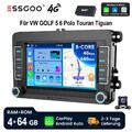 DAB+ Carplay 4G LTE Android 13 Autoradio GPS DSP Für VW GOLF 5 6 Touran Polo KAM