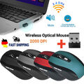 Maus Kabellos USB Wireless-Mouse 2000DPI Computer Notebook Laptop Funkmaus PC
