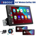 10.4" 1 DIN Autoradio Wireless Carplay Android Auto Drehbarer Screen USB Kamera