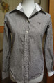 GANT Bluse klassische Hemdbluse Gr. 38 kleine Karo braun weiß