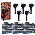 6x ENGITECH Zündspule + BERU Zündkerze für Volvo V70 II P80_ 2.4