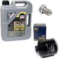 Motoröl Set 5W-40 5 Liter + Ölfilter SM 836 + Schraube für Audi Seat Skoda VW