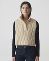 OPUS ★ ANJOLI ★ Weste Cape Boxy Fit aus Nylon ★ Beige ★ One Size ★ NP 46 Euro